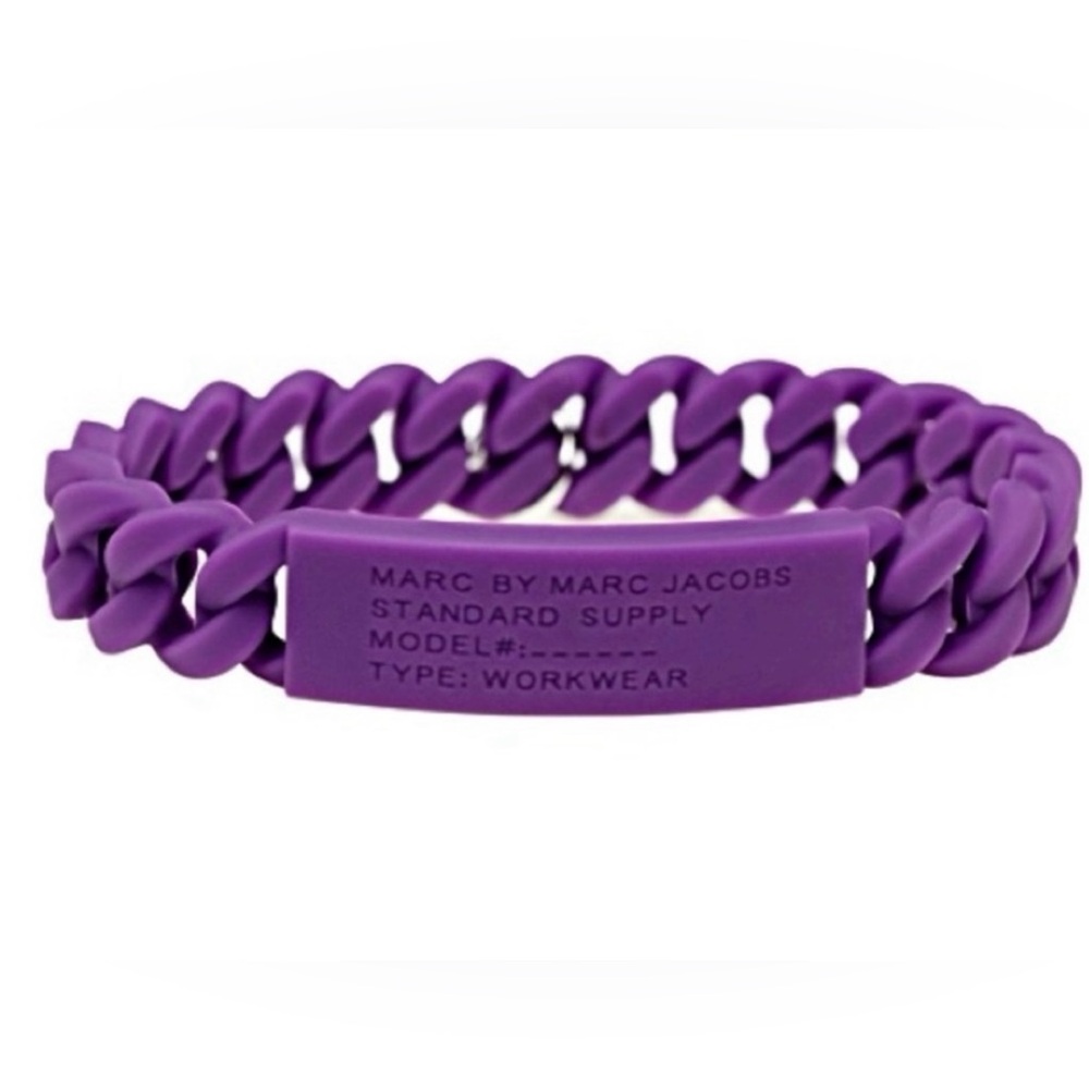 Marc by Marc Jacobs Purple Silicone Bracelet
